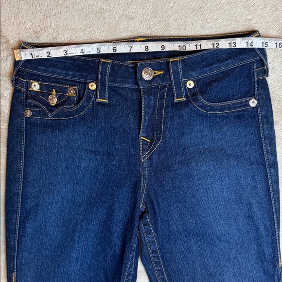 Like New! True Religion Serena Indigo Women's Stretch Super Skinny Jeans sz 29 - Picture 8 of 14